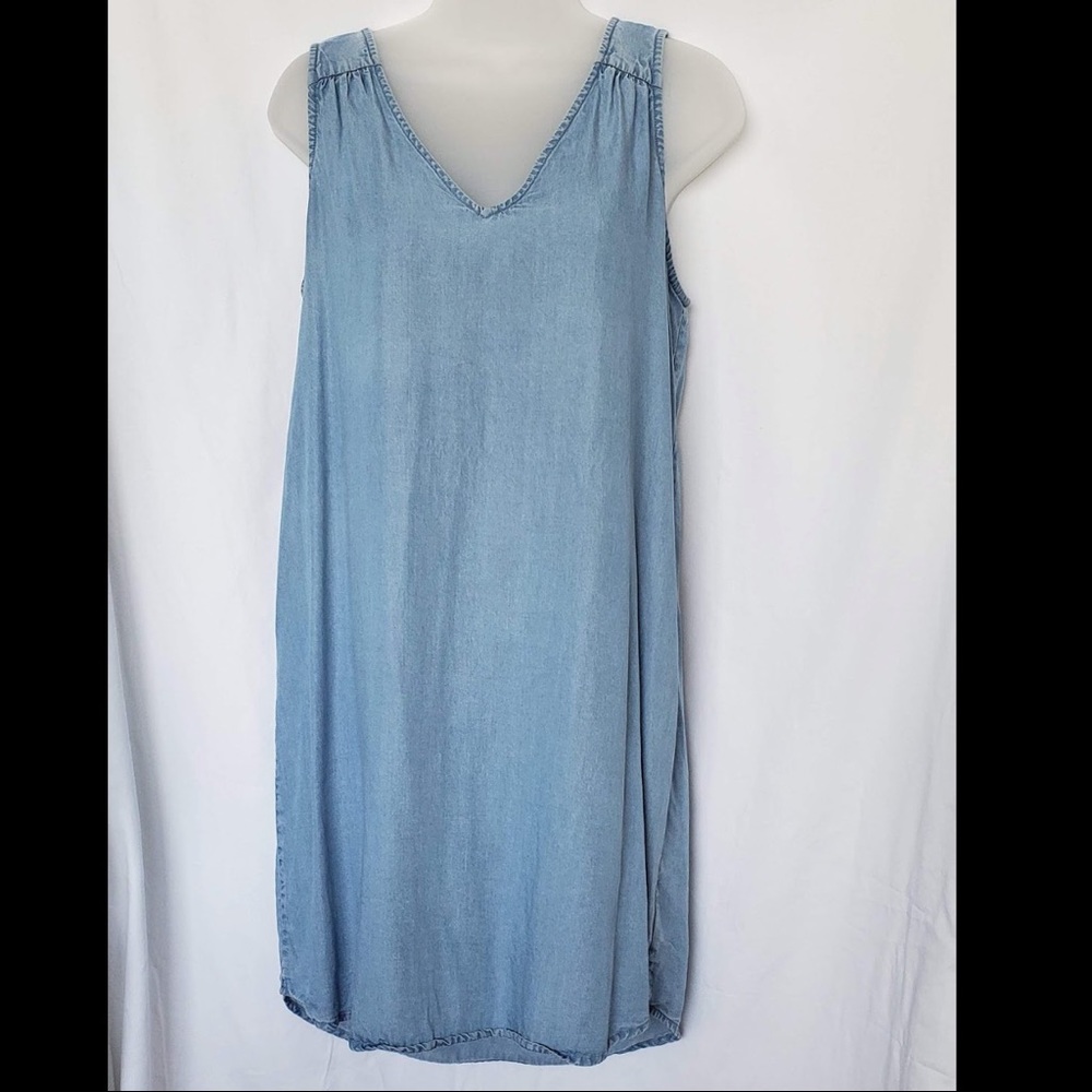 COPY - Gap Shift Chambray Sleeveless Dress